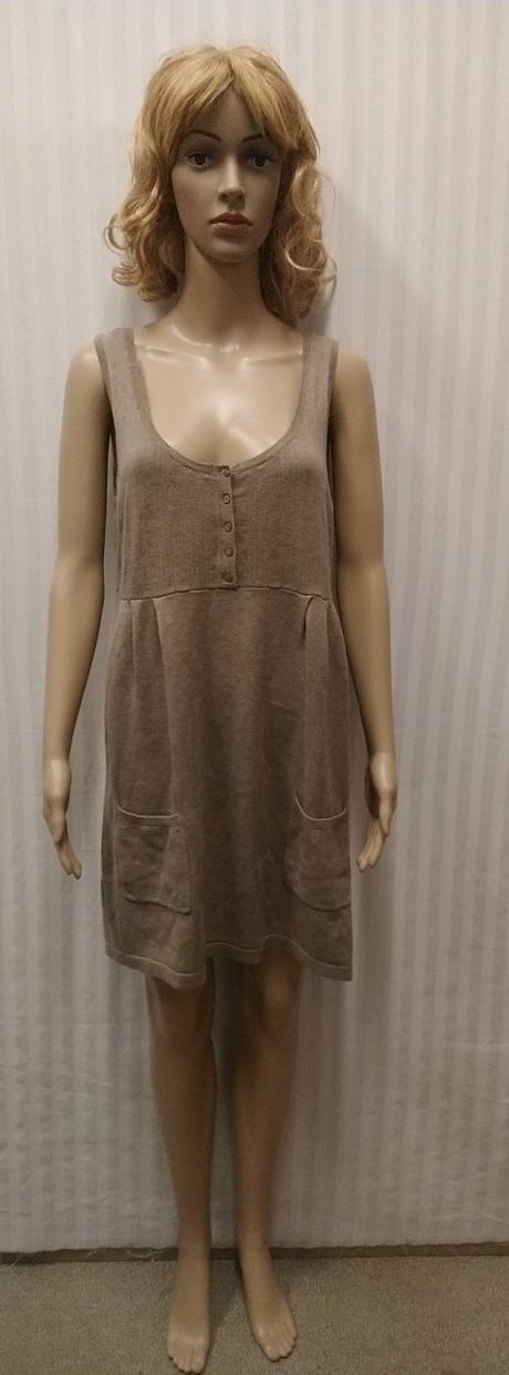 Dámske zeleno hnedé šaty, esprit, l, esprit,l