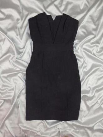 Kvalitné čierne šaty, 32 / xs