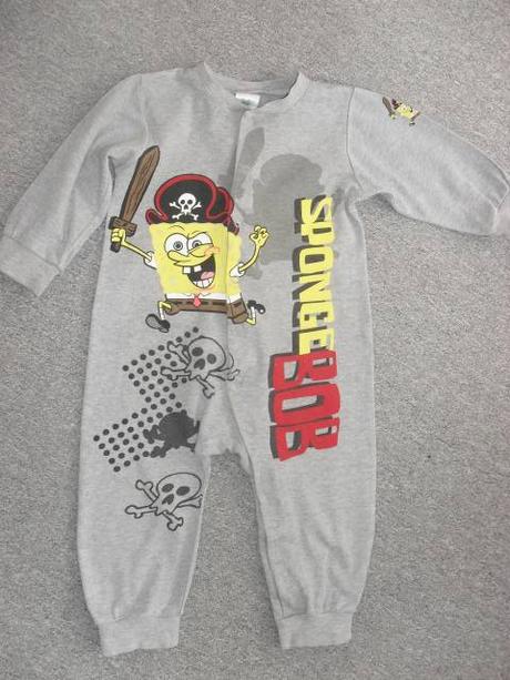 Overal - pyžamo sponge bob, h&m,86