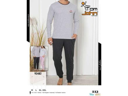 Pánske pyžamo dlhé pásikavé, 4xl - xxxl