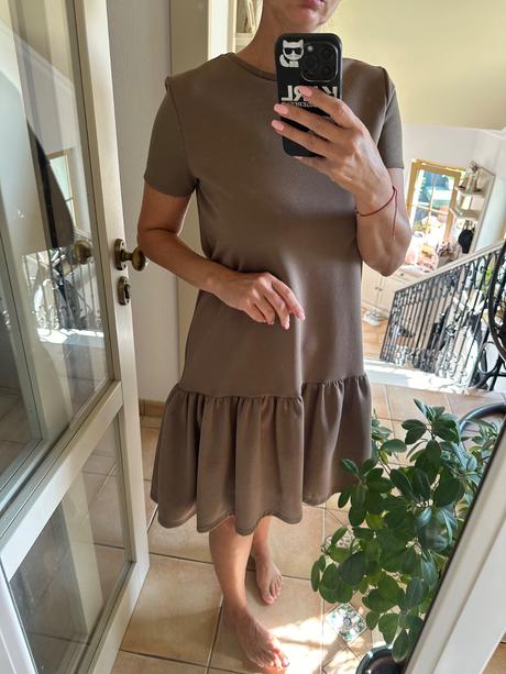Hnedé šaty, zara,s