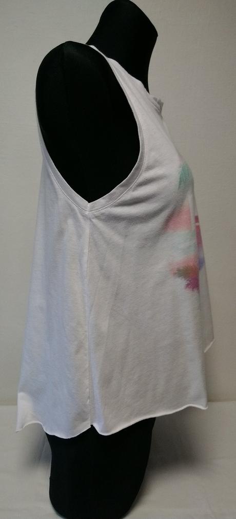 Dámsky biely top s motívom, fb sister, s