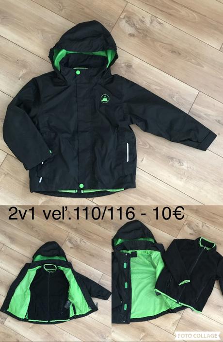 Nepremokavá bunda 2v1 crivit 110/116, crivit,110