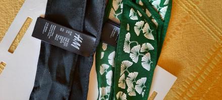 Mašličky 2 ks - zn. h&m 95 x 4 cm, h&m