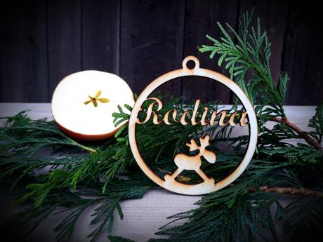 Vianočne ozdoby - drevené, 