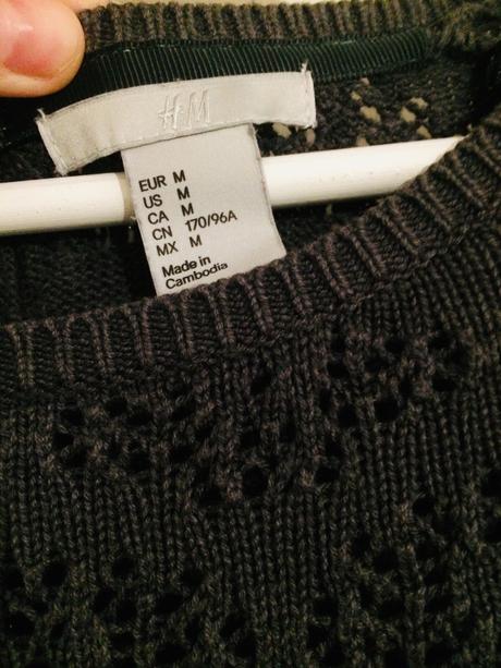 Sedy pulover so zipsom, h&m,m