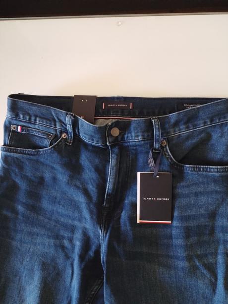 Pánske rifle t. hilfiger 33x32. zľava, tommy hilfiger,l