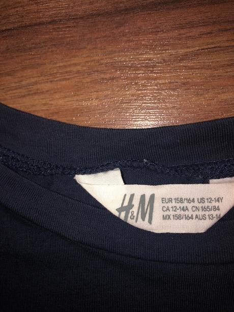 Tričko do pása 158/164, h&m,158