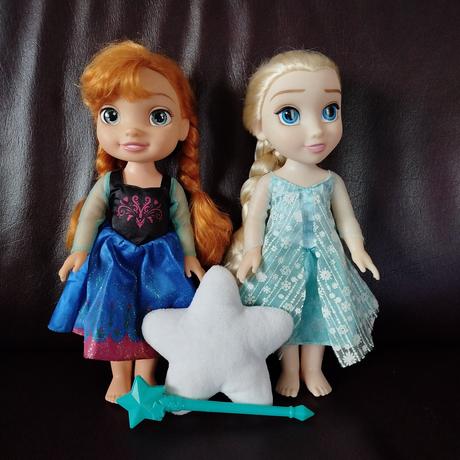 Veľké bábiky anna a elsa - originál disney, 