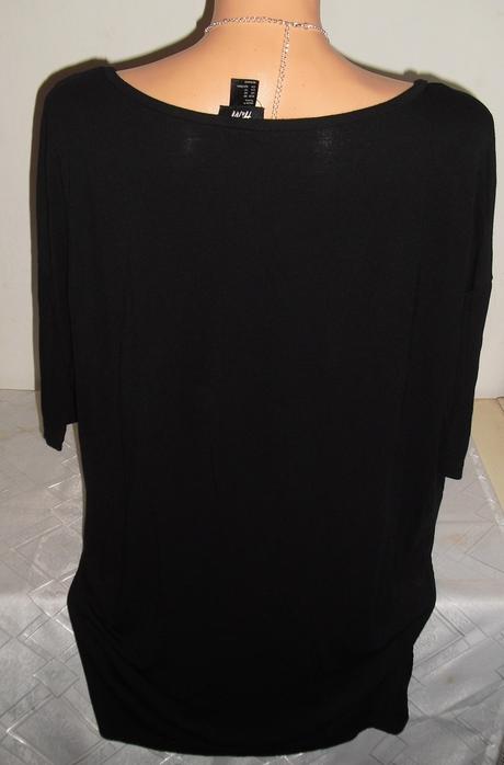 Motylia siroka tunika s kamienkami, h&m,s