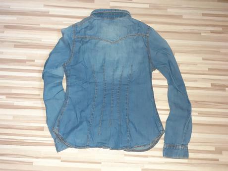 Riflová košela, h&m,164