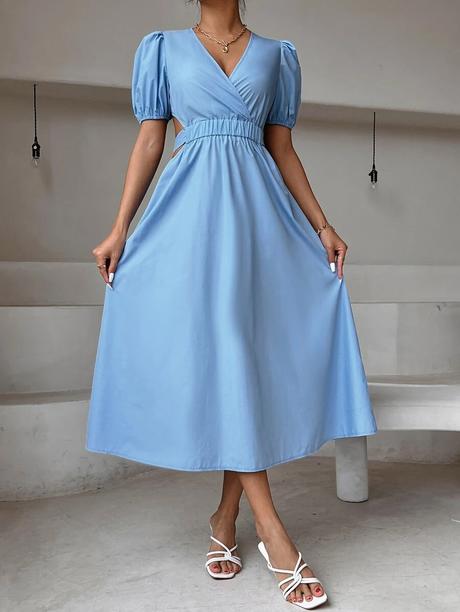 Saty backless blue, m