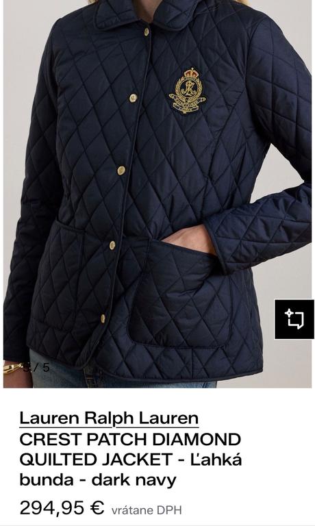 Ralph lauren ikonický kabát l, ralph lauren,l