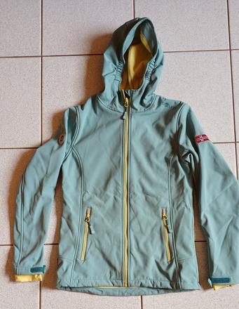 Softshellova bunda zateplena 158/164, trollkids,164