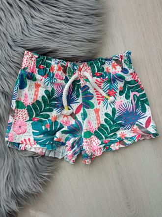 Dievčenské vzorované šortky s volánikmi f&f (86), f&f,86