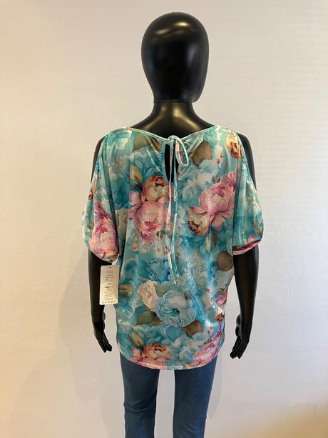 Dámska kvetovaná blúzka s otvorenými ramenami, l / m / s / xl