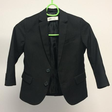 Sako čierne chlapčenské h&m č.104, 3-4y, h&m,104