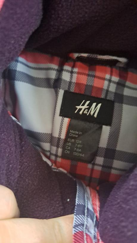 Zimný kabát, h&m,128