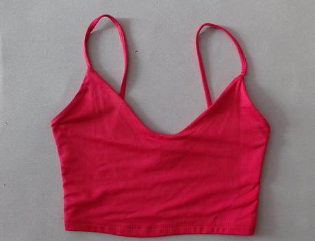 Crop top na ramienka, bershka,xs