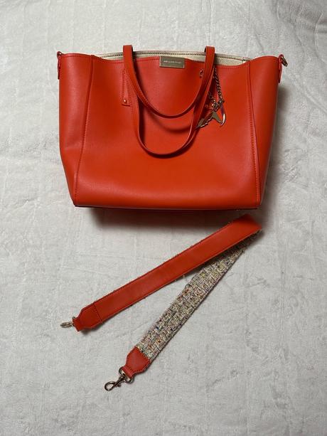 Oranžová kabelka zn. trussardi jeans originál, trussardi