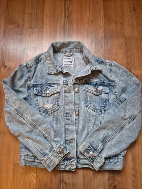 Dievčenská riflová bunda, takko,146