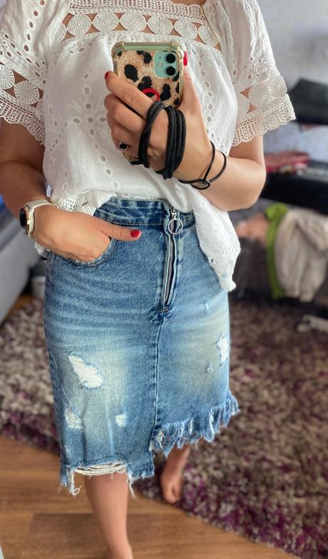 Džínsova sukňa, s