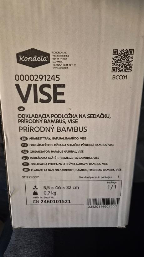 Odkladacia podložka na sedačku 15 uz s poštou,