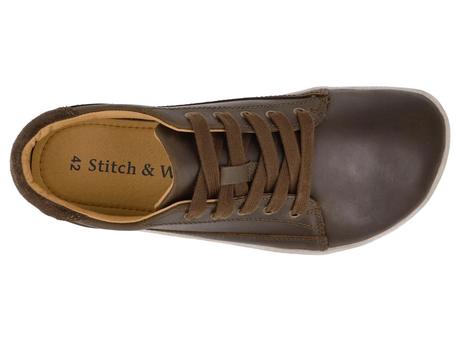 Stitch & walk - kožené topánky chocolate, 42 / 44 / 45 / 46 / 47