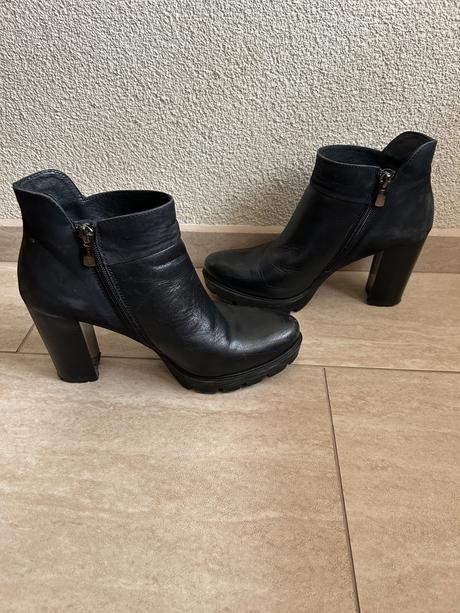 Kožené členkové čižmy -38, lasocki,37