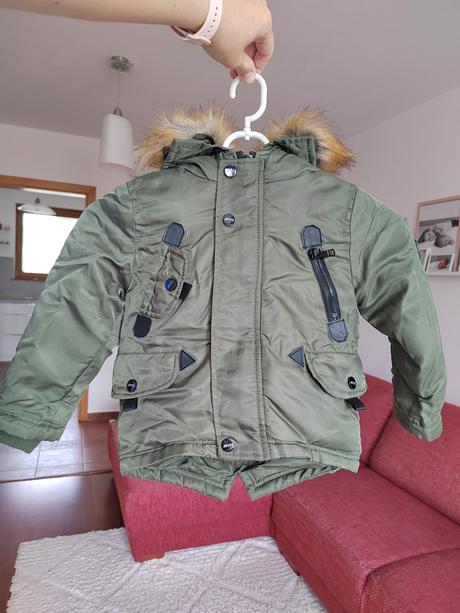Zimná bunda s kožušinou v.1,5 - 2 r., 92