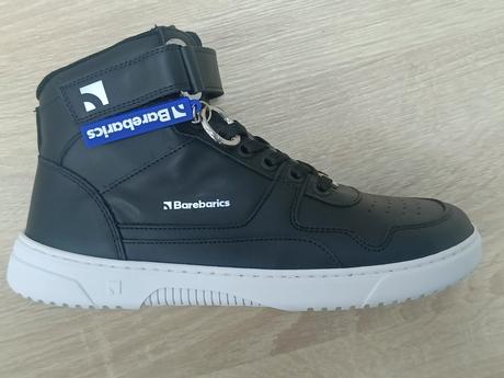 Barebarics zing- high top- black& white leather 37, be lenka,37