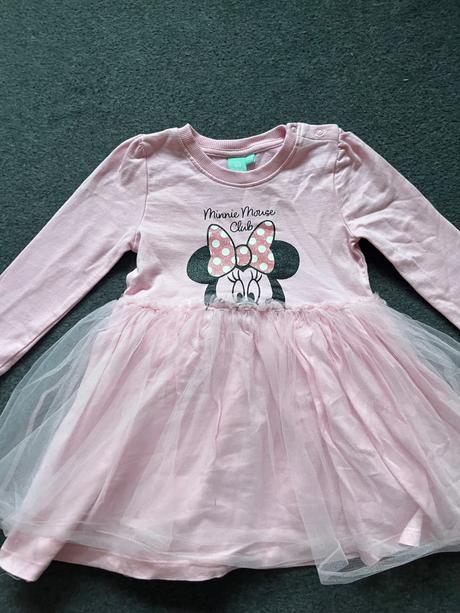 Mikinové šaty s tylovou sukňou minnie, disney,92