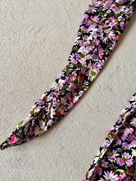 Kvetovaný overal s dlhým rukávom, amisu,xs