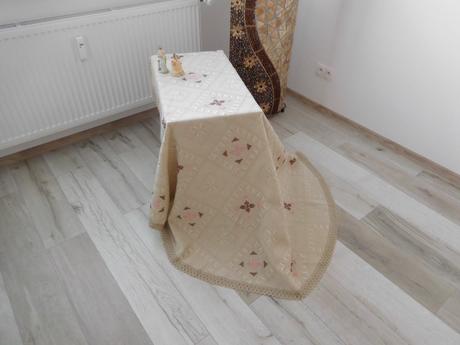 Obrus krémový -priemer-175 cm,, 