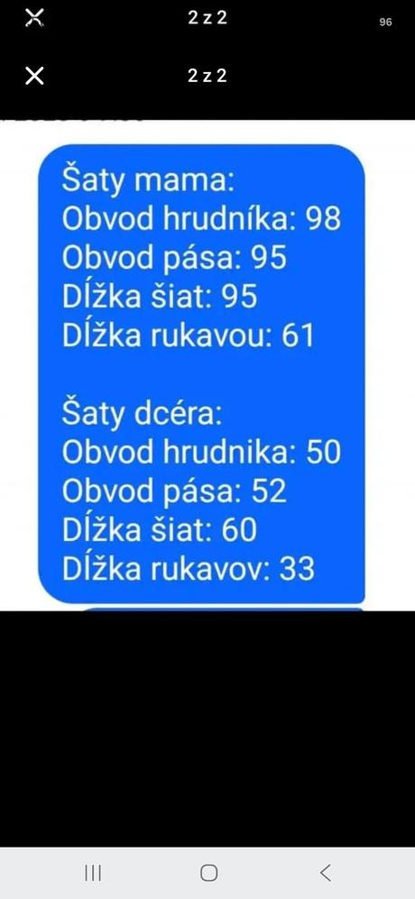 Šaty mama a dcéra, 