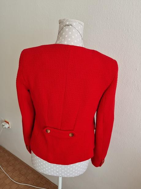 Červené buklé sako orsay 40, orsay,40