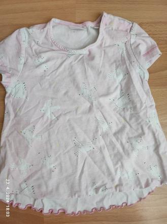 Tričko krátky rukáv pre dievčatko 98, zara,98