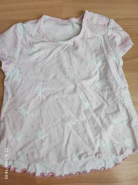 Tričko krátky rukáv pre dievčatko 98, zara,98