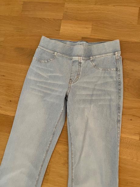 Elasticke riflove nohavice, h&m,158