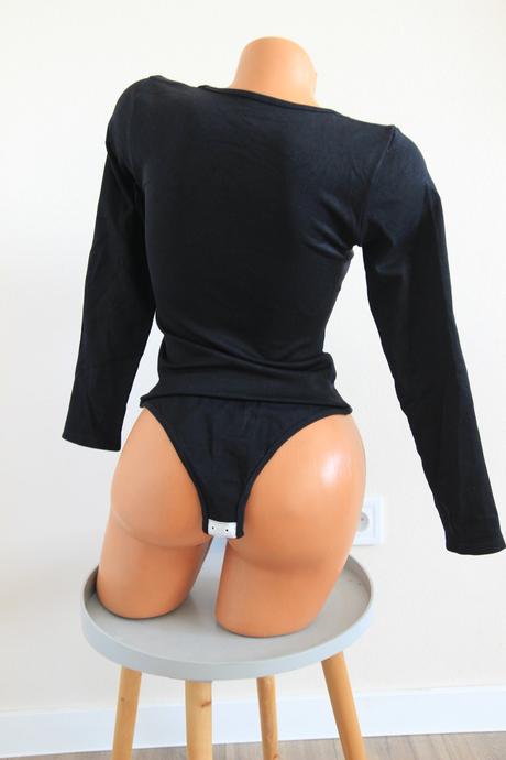 Čierny sťahujúci body top, m, m