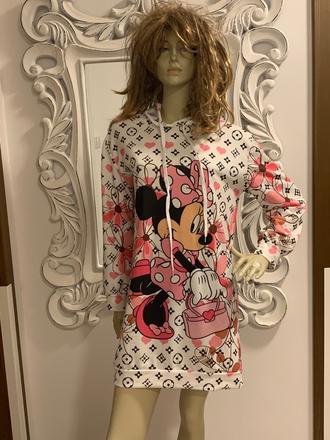 Predlzena mikinka minnie, l