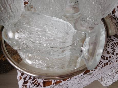 Retro poháre pudingové šľahačkové,6 kusov, 