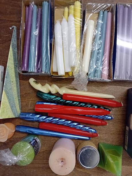 Sviečky - rôzny typy, 