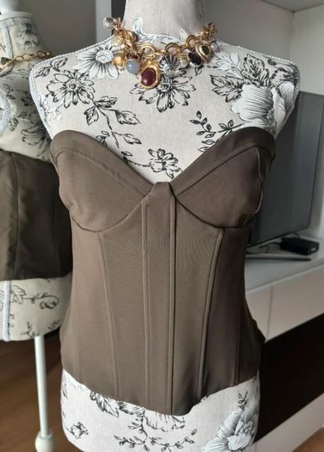 Zelený korzet zara, zara,xl