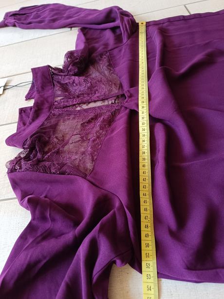 Blúzka farbou baklažánu, mohito,40