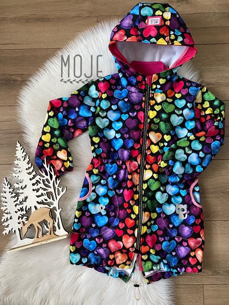 Dievcenska a chlapcenska softshellova parka, 98 - 128