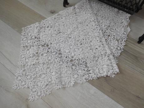 Obrus háčkovaný, malý+veľký, 