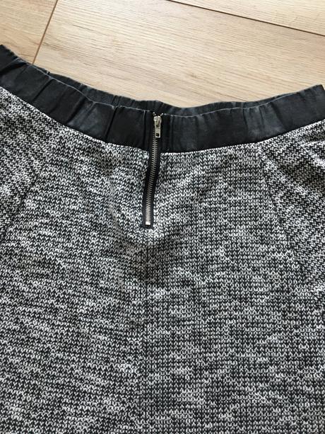 Čiernobiela mini sukňa, gate,l