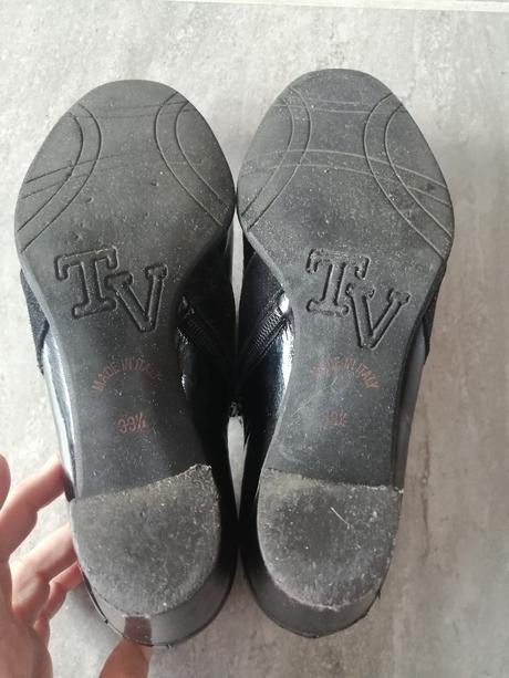 Kožené talianske lakovky tosivannino,v39,5,v.d.26, 39