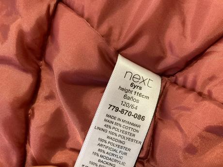 Nepremokavá zimná bunda/parka zn.next (veľ.116), next,116